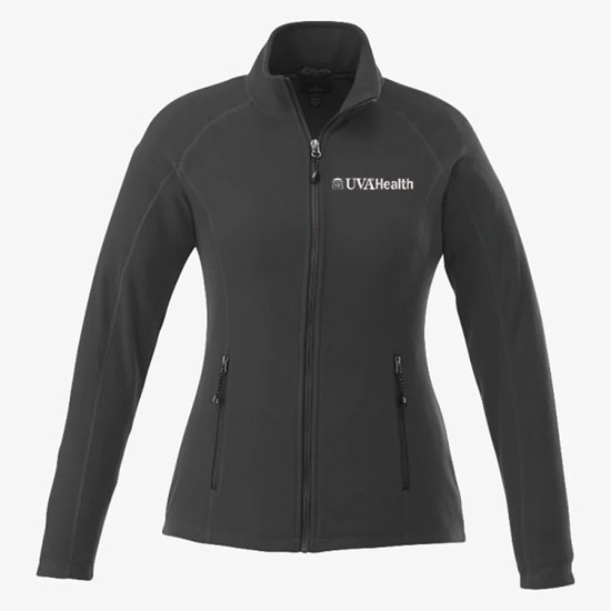 UVAHSPRO172 UVA Health Systems Poly Fleece Full Zip Jacket Womens - Grey