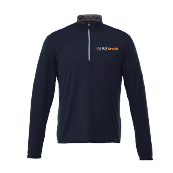 UVAHSPRO246 UVA Health System 1/4 Zip Pullover Mens Vega Navy - 24 POINTS