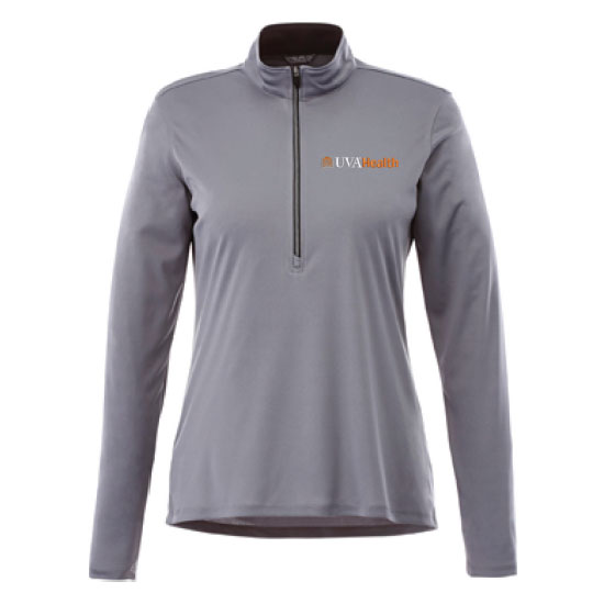 UVAHSPRO247 UVA Health System 1/2 Zip Pullover Women's Vega Grey - 24 POINTS