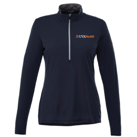 UVAHSPRO248 UVA Health System 1/2 Zip Pullover Women's Vega Navy - 24 POINTS