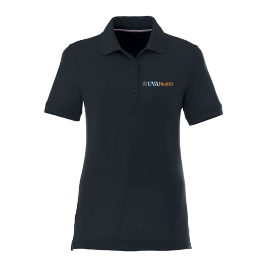 UVAHSPRO144 UVA Health System Women's Poly Cotton Navy Polo - 20 POINTS