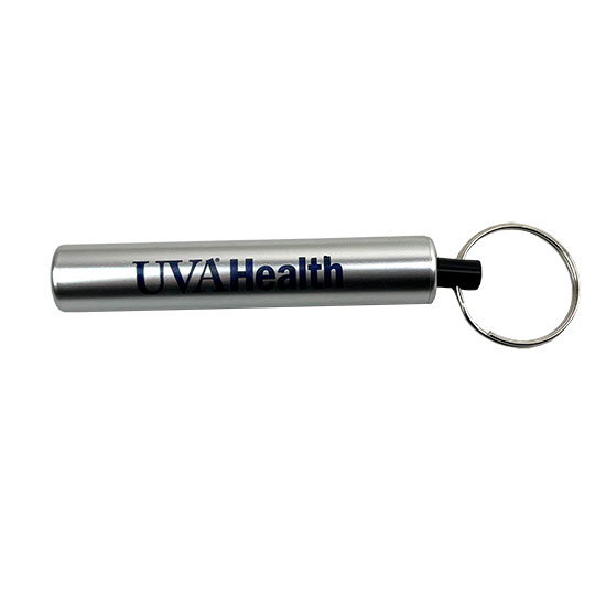 UVA Health System Retro LED Key Light - Silver 1 POINT