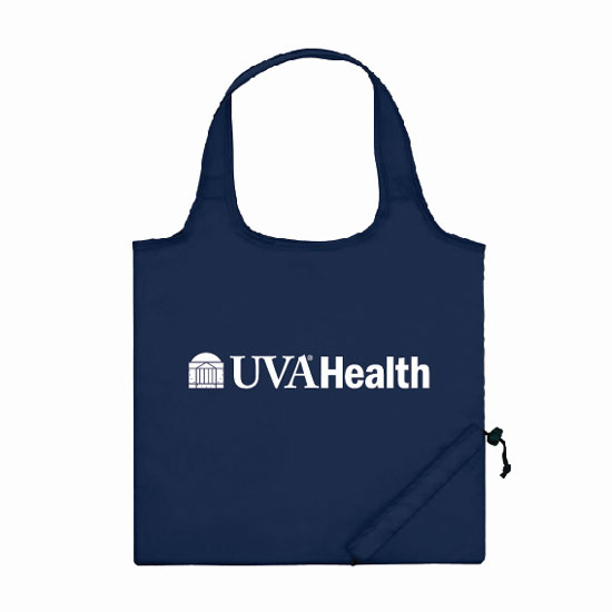 UVA Health Tote, Foldaway Navy - 4 POINTS