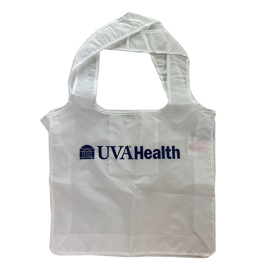 UVAHSPRO304 UVA Health Foldable & Reusable White Eco-Friendly Tote - 4 POINTS