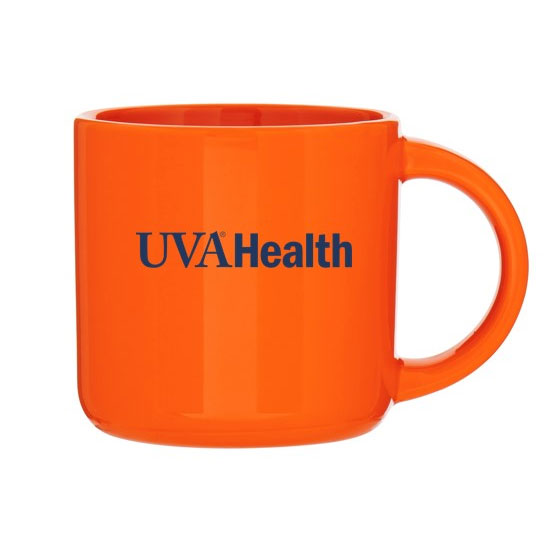 14 Oz Ceramic Mug - Orange - 6 POINTS